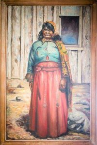 White Pine Public Museum Cabin Indian Woman